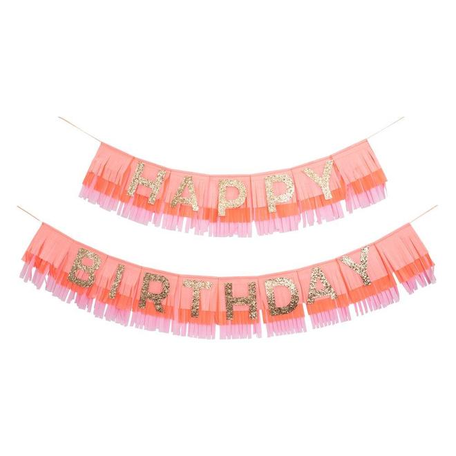 PINK HBD FRINGE GARLAND